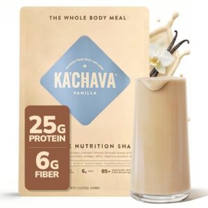 Ka’Chava Whole Body Meal Shake Vanilla 2 lb – Vegan Protein Powder with 85+ Superfoods & Greens – Plant-Based Meal Replacement with Probiotics & Digestive Enzymes – Gluten & Dairy Free (15 Servings) : Books