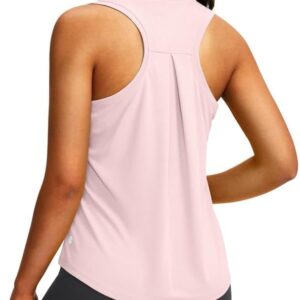 Women's Workout Tops Racerback Athletic Tank Tops Sleeveless Loose Fit Yoga Running Gym Shirts for Women(Pink,L) : Clothing, Shoes & Jewelry