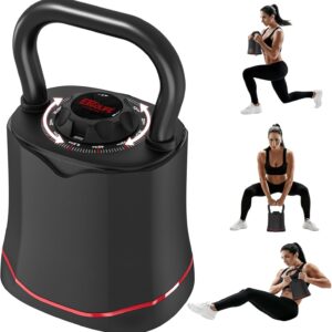 ERGOLIFE 6.5LB-40LB Adjustable Kettlebell Set, 6-in-1