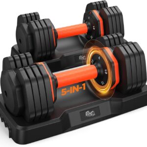 2026 FDB2 Updated Adjustable Dumbbell Set of 2, 110lbs/50lbs