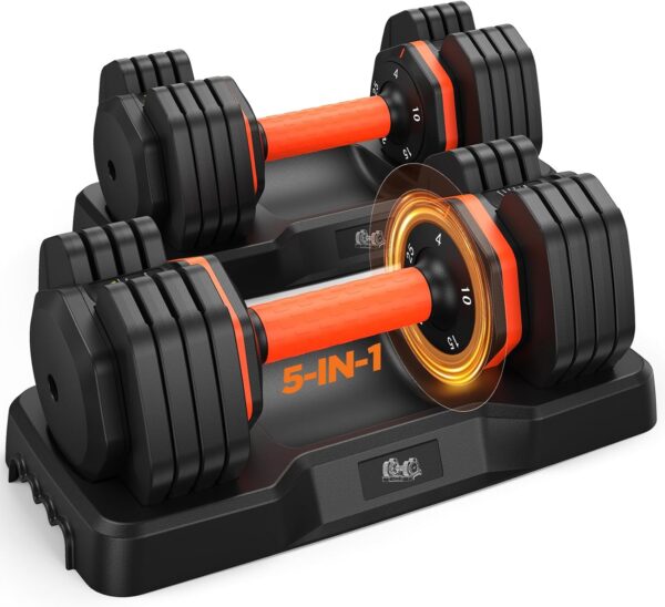 2026 FDB2 Updated Adjustable Dumbbell Set of 2, 110lbs/50lbs